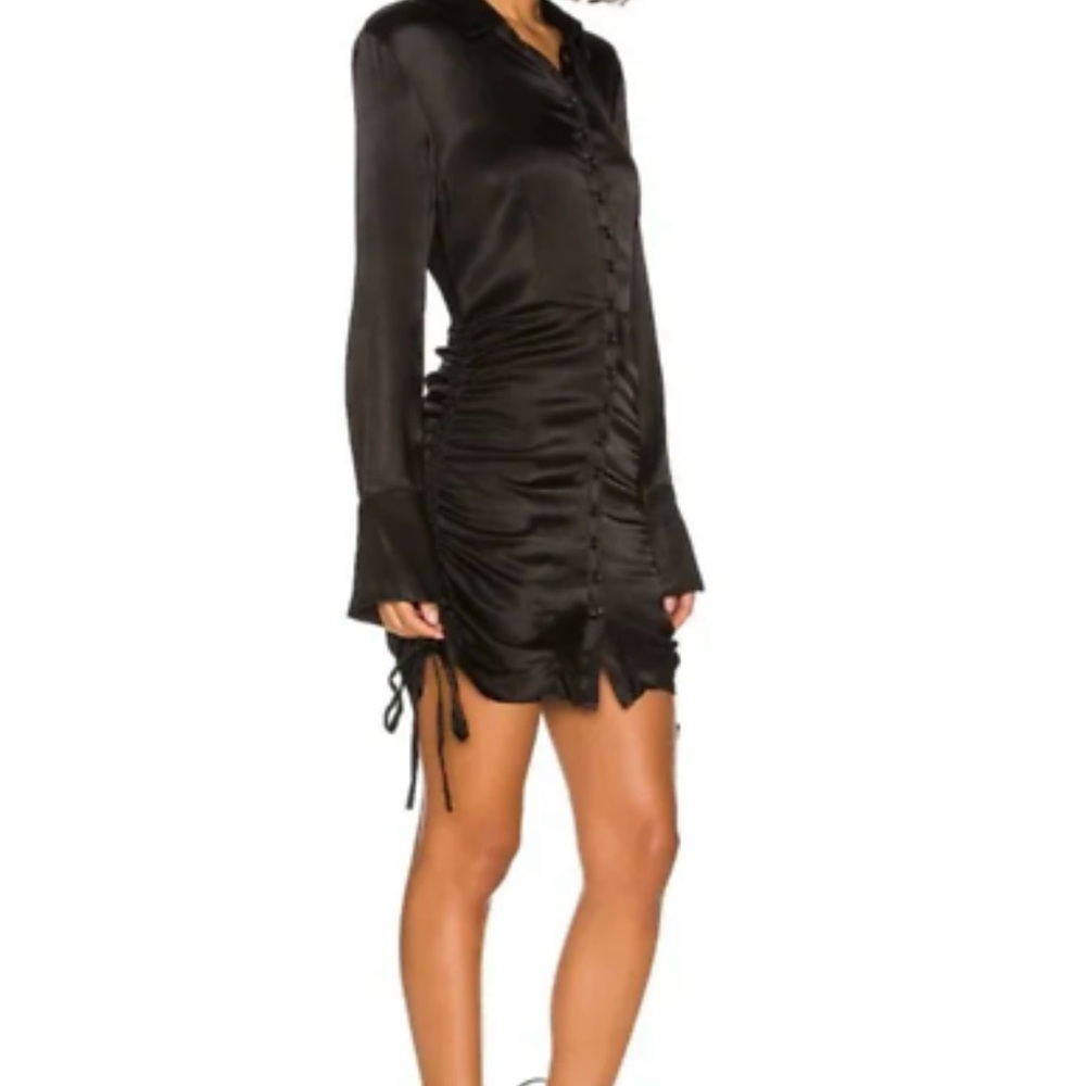 BARDOT Sui Shirt Dress in Black size M - Picture 2 of 8
